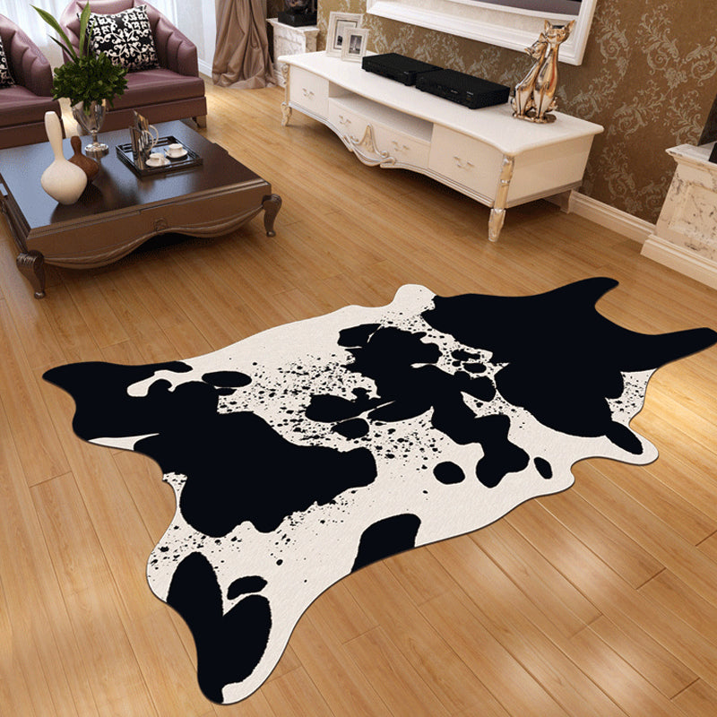 Novelty Shape Animal Skin Rug Multi-Color Creative Area Rug Synthetics Non-Slip Easy Care Carpet for Living Room