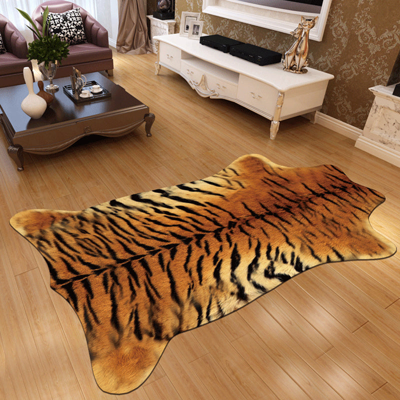 Novelty Shape Animal Skin Rug Multi-Color Creative Area Rug Synthetics Non-Slip Easy Care Carpet for Living Room