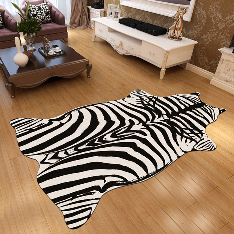 Novelty Shape Animal Skin Rug Multi-Color Creative Area Rug Synthetics Non-Slip Easy Care Carpet for Living Room