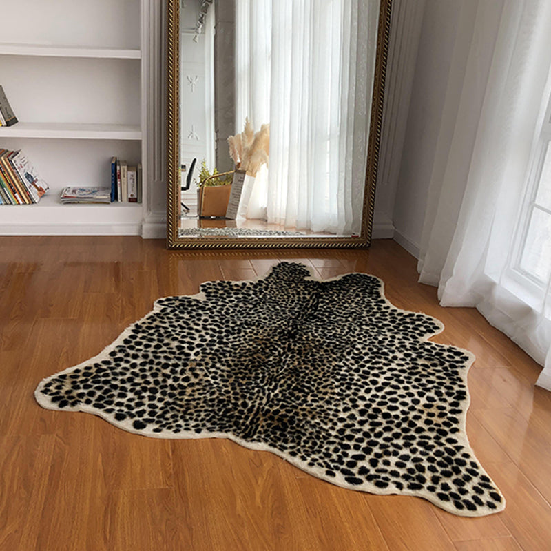 Mehrfarbiger, einzigartiger Teppich, Acryl-Teppich mit Tierhautmuster, pflegeleichter, maschinenwaschbarer Teppich zur Dekoration