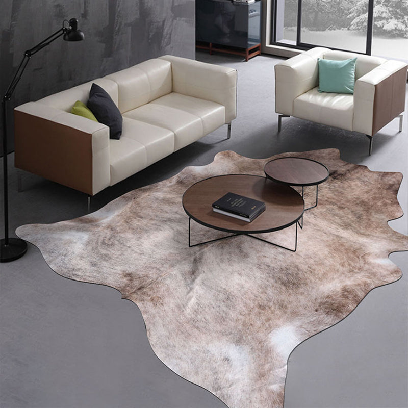 A forma irregolare tappeto per la pelle animale polso a tappeto casual polinyster per la lavabile per decorazione per decorazione