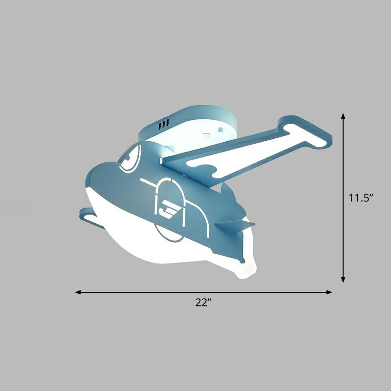 Acrylic Plane Flush Light Minimalist LED Flush Ceiling Light Fixture for Child Room