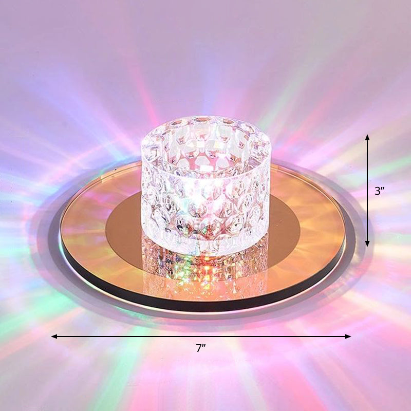 Éclairage encastré colonne de cristal spot encastré led le plus minimaliste pour le hall