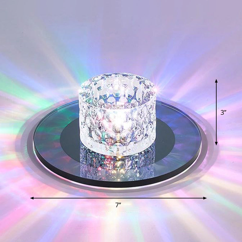 Éclairage encastré colonne de cristal spot encastré led le plus minimaliste pour le hall