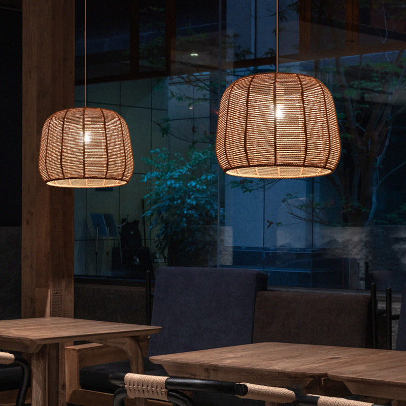 Lumo a mano a mano a sospensione Contemporary Rope Single Restaurant Suspension Segree