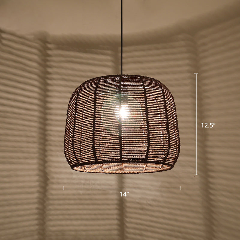 Lumo a mano a mano a sospensione Contemporary Rope Single Restaurant Suspension Segree