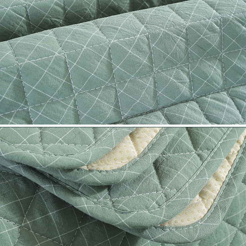 Multi Color Simple Rug Cotton Striped Area Carpet Non-Slip Backing Machine Washable Rug for Bedroom