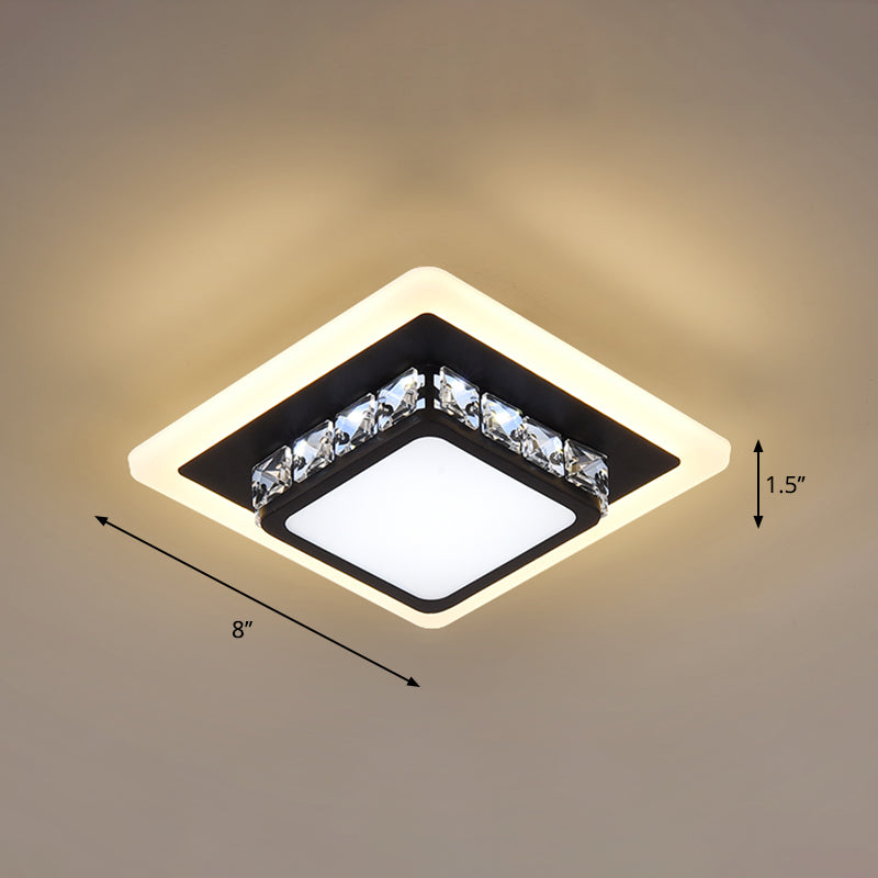 Eenvoud Mini LED-inbouwlamp Kristallen gang Inbouw plafondverlichting