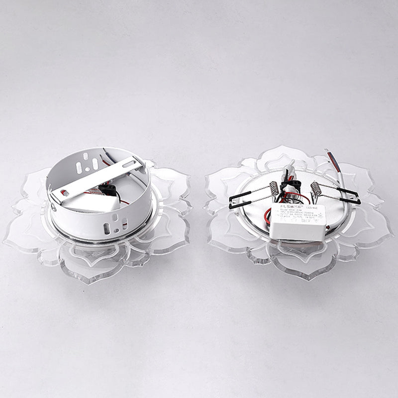 Clear Blossom LED Flush Mount Moderne Crystal Flushmount Plafond Licht voor Hal