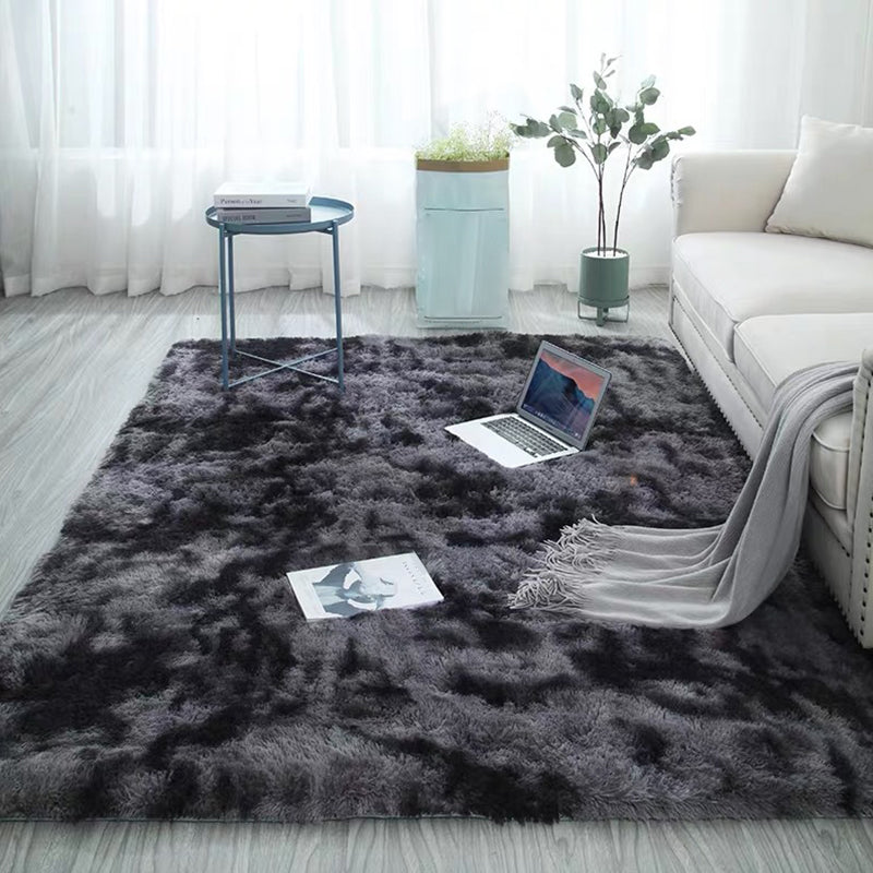 Comfort Multi Color Nordic Rug Polypropylene Tie-Dyeing Rug Pet-Friendly Washable Anti-Slip Backing Rug for Decoration