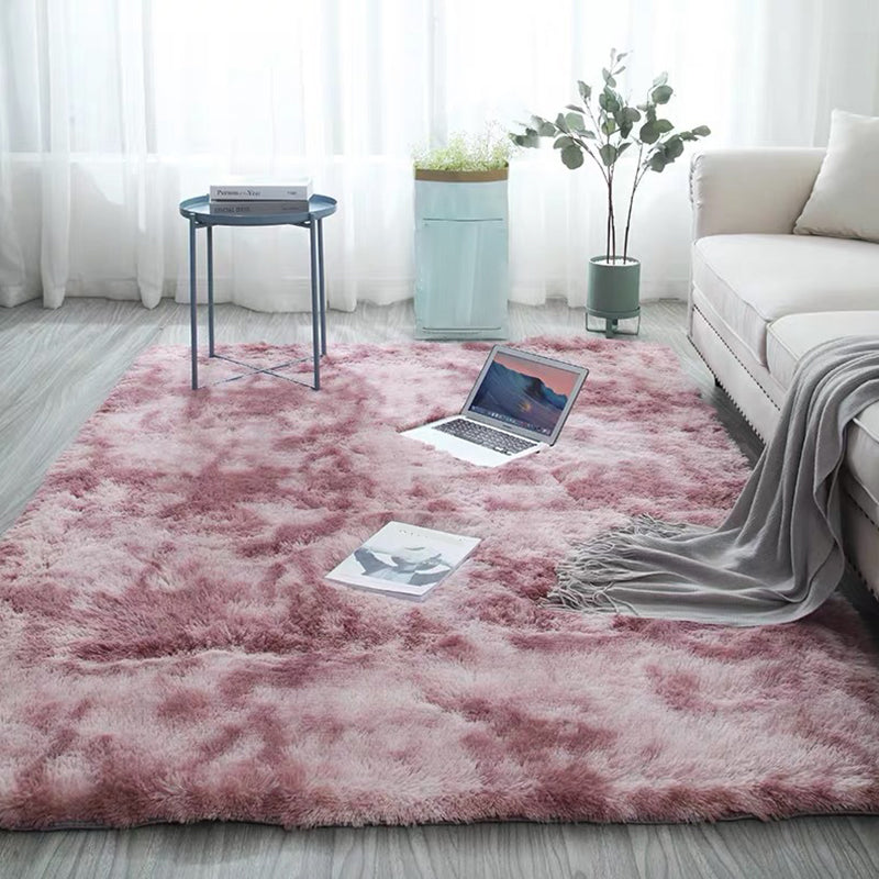 Comfort Multi Color Nordic Rug Polypropylene Tie-Dyeing Rug Pet-Friendly Washable Anti-Slip Backing Rug for Decoration