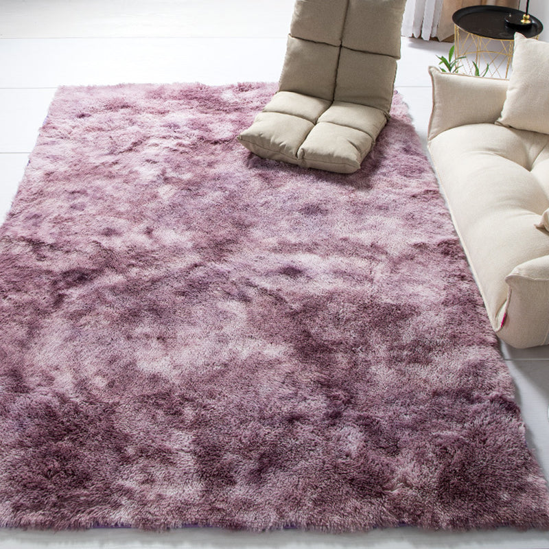 Minimalist Tie Dye Indoor Rug Multicolor Polypropylene Carpet Pet-Friendly Machine Washable Anti-Slip Rug for Living Room