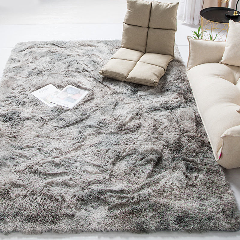 Minimalist Tie Dye Indoor Rug Multicolor Polypropylene Carpet Pet-Friendly Machine Washable Anti-Slip Rug for Living Room