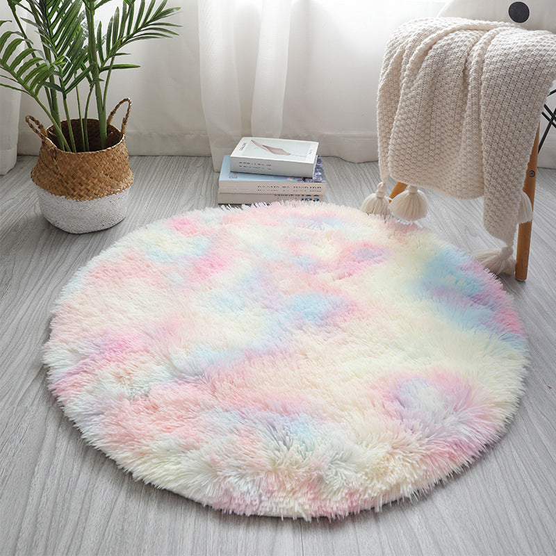 Synthétique à imprimé géométrique multicolore Synthétique relaxant tapis relaxant Tymage résistant à glisser le tapis lavable pour la maison