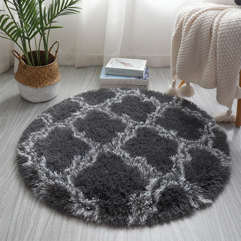 Synthétique à imprimé géométrique multicolore Synthétique relaxant tapis relaxant Tymage résistant à glisser le tapis lavable pour la maison