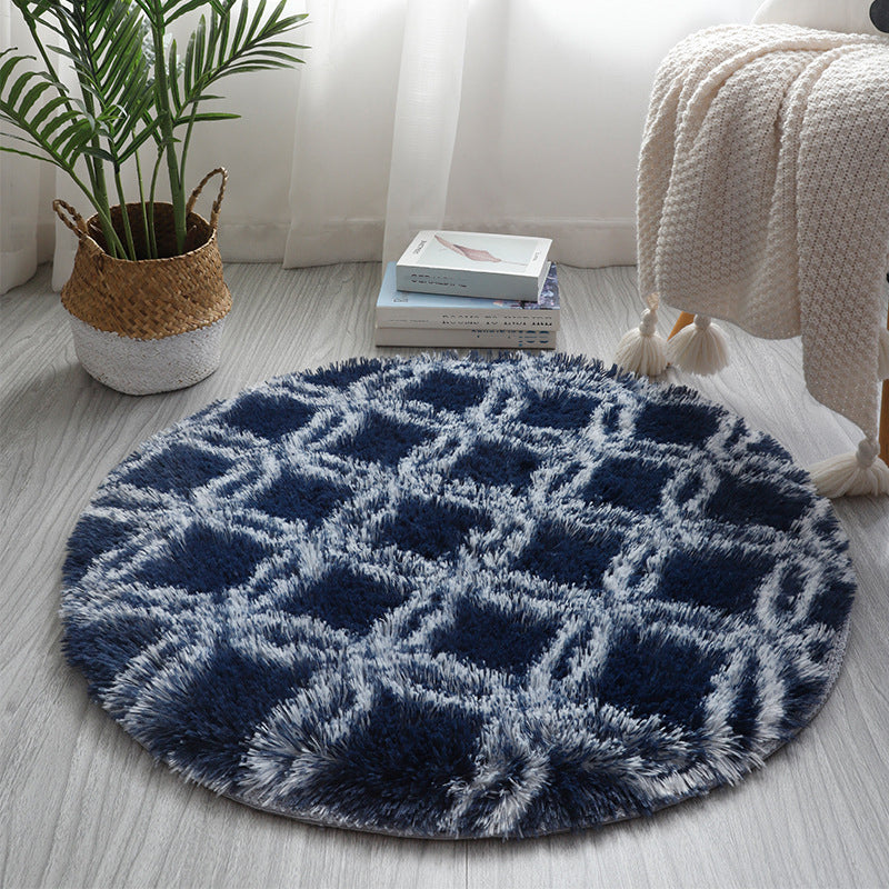 Synthétique à imprimé géométrique multicolore Synthétique relaxant tapis relaxant Tymage résistant à glisser le tapis lavable pour la maison