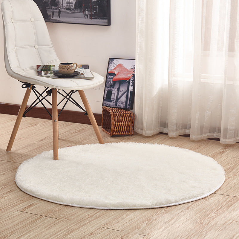 Pretty Minimalistic Rug Multicolor Solid Color Rug Machine Washable Non-Slip Pet-Friendly Rug for Home