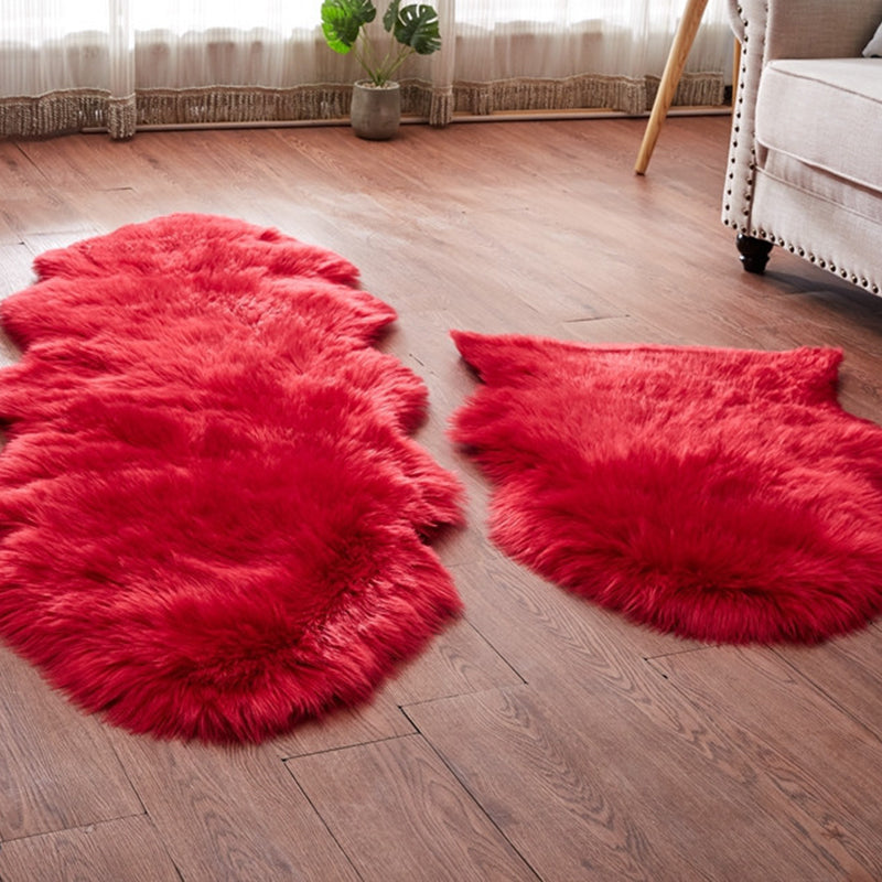 Netter mehrfarbiger Teppich flauschiger Teppichmaschine waschbarer Haustier-freundlicher Nicht-Schlupf-Teppich für Mädchenzimmer