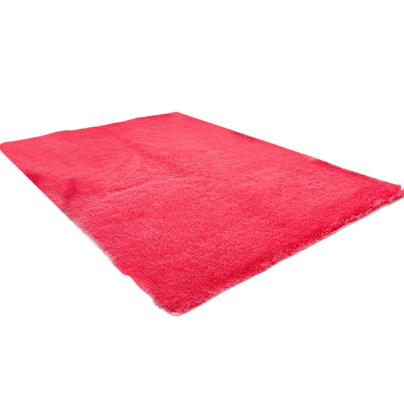 Soft Plain Rug Multicolor Nordic Style Carpet Polypropylene Washable Non-Slip Pet Friendly Rug for Home
