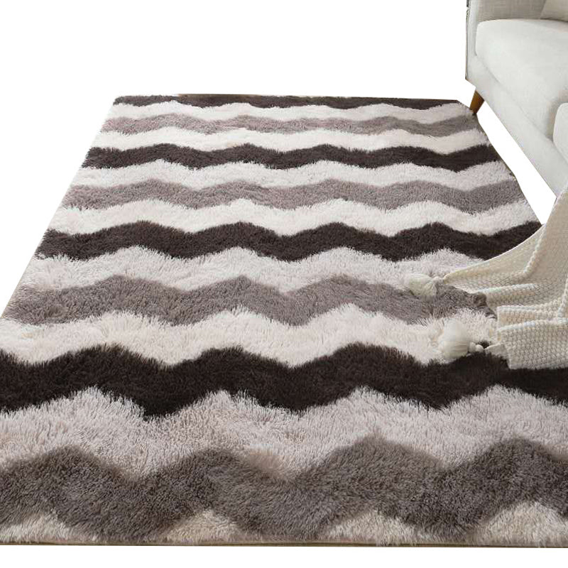 Multicolor Home Decoration Rug Casual Tie Dye Graphic Print Carpet Plush Stain Resistant Pet Friendly Non-Slip Rug