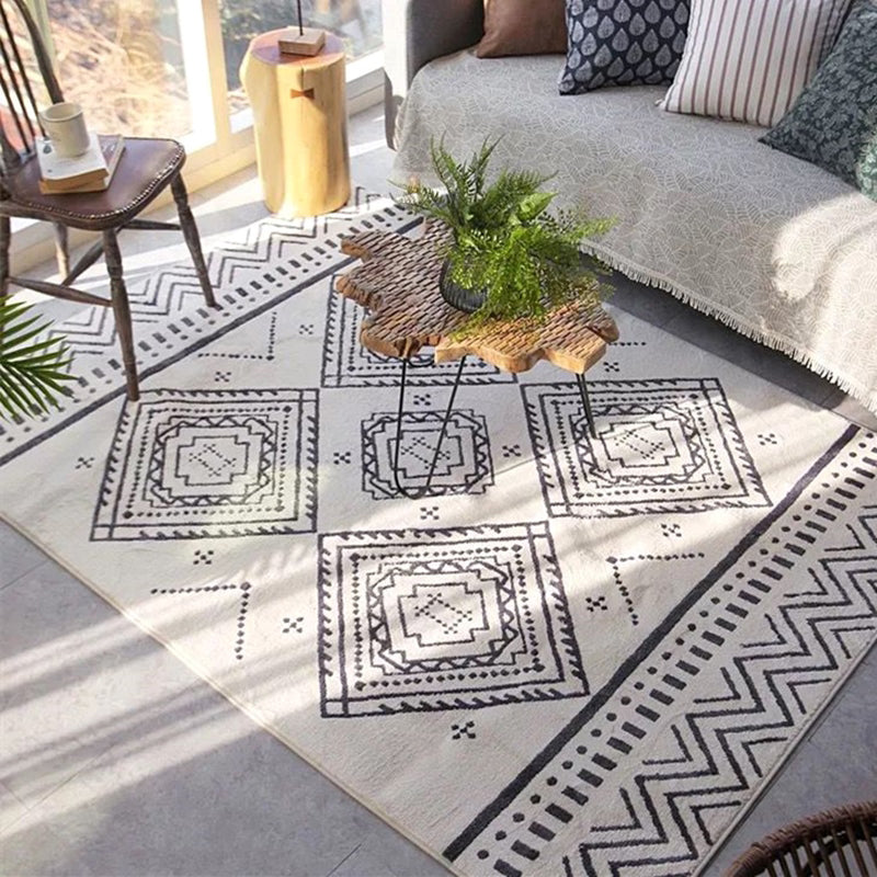 Chique amclusa tapijt multi-gekleurde geometrische vloerkleurbestendige anti-slip achterste wasbaar tapijt voor thuis