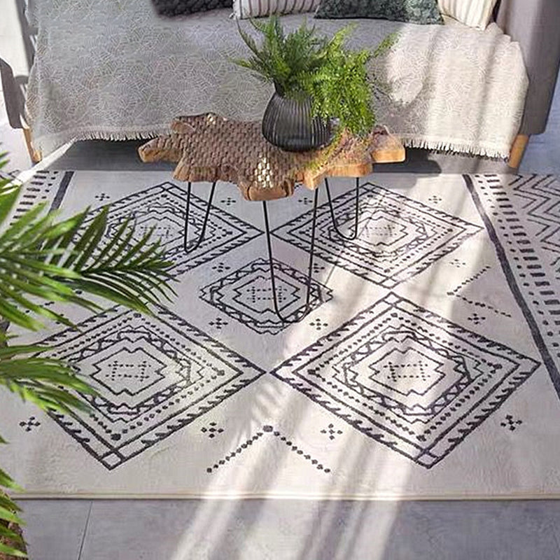 Chic Amriecana Teppich Multifarbene geometrische Rugfärbung resistente Anti-Rutsch-Rücken-Waschmaschine für Zuhause