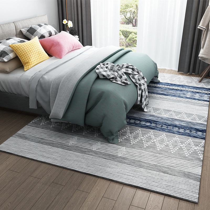 Primitief tribale vloerkleed Multicolor geometrie Tapijt Anti-slip achterste Wasbare vlekbestendig gebied Rug voor slaapkamer