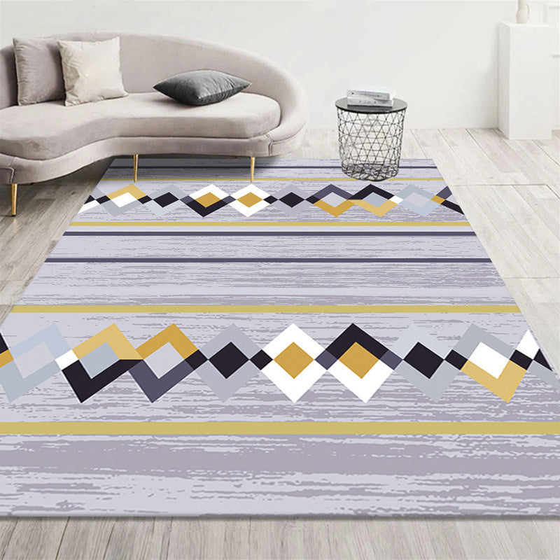 Funky multicolor boho chic tapis synthétique Trellis Print Carpet Ad-Friendly Tacle résistant au tapis sans glissement pour Parlor