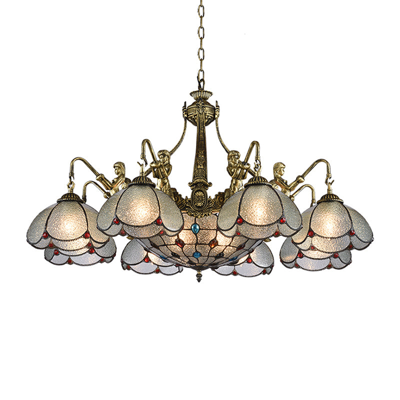 Bronze fleur fleur de fleur Lumière Tiffany Style Sylom