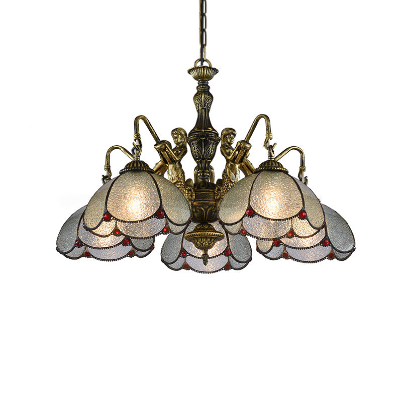 Bronze fleur fleur de fleur Lumière Tiffany Style Sylom