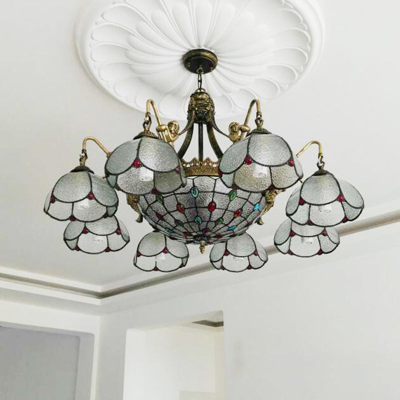 Bronze fleur fleur de fleur Lumière Tiffany Style Sylom