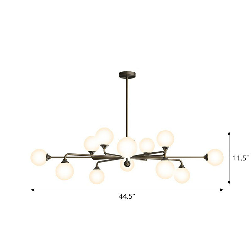 Sputnik Decke Kronleuchter postmoderner Milchballglas Wohnzimmer Hängende Lichtkit Hängende Kit