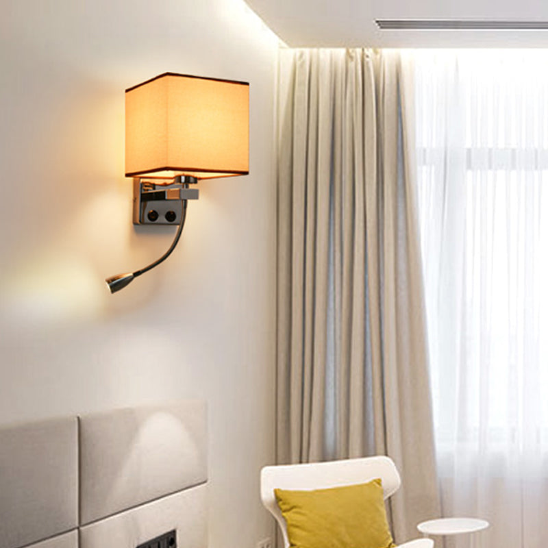 1 lumière en tissu mural lumière lumière simple de style simple / café