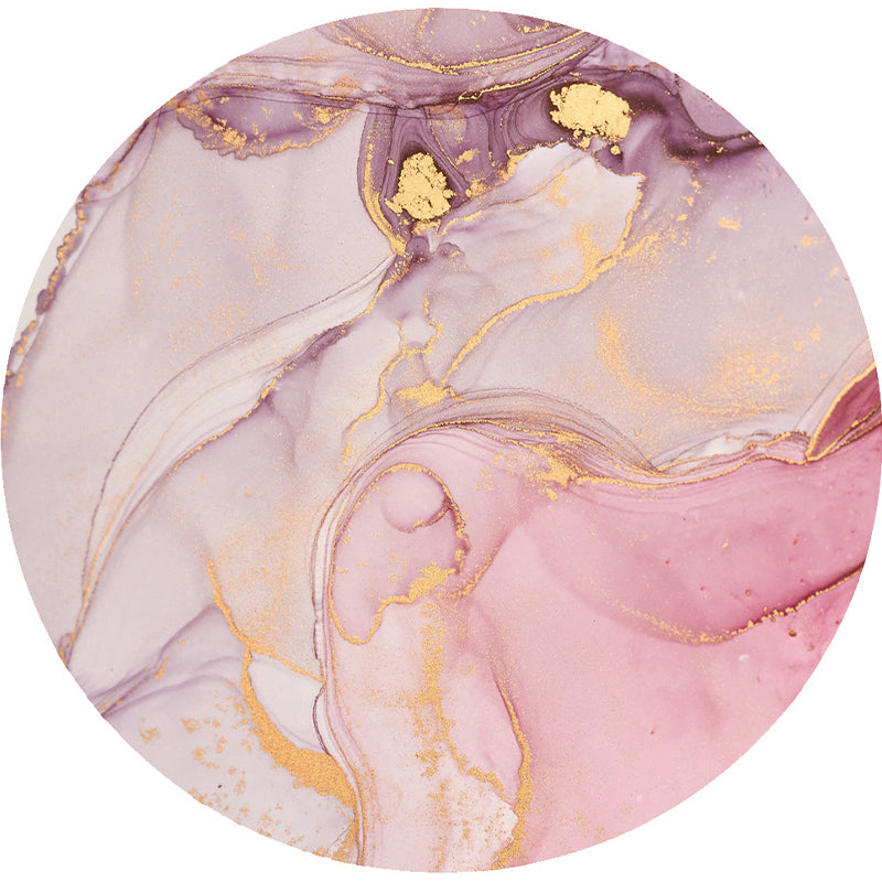 Modern Marble Print Watercolor Rug Multi Colored Polyester Rug Non-Slip Backing Washable Stain Resistant Carpet for Home