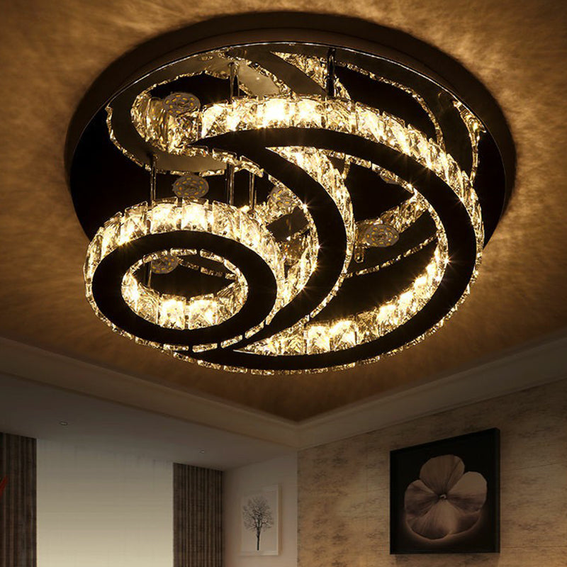 Klarer K9 Kristallmond und Sonnendecklampe Minimalist Edelstahl LED -LED -LED -Leuchte