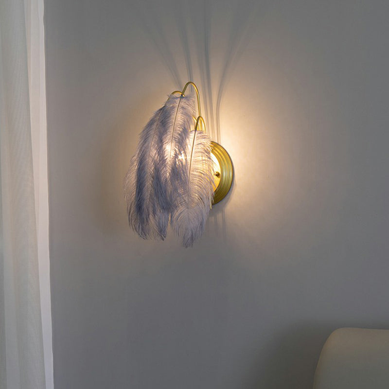 Kleine veerwandbevestiging verlichting Minimalistisch 1-licht wand SCONCE LICHT VOOR HALNEN