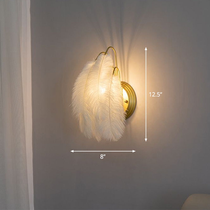 Kleine veerwandbevestiging verlichting Minimalistisch 1-licht wand SCONCE LICHT VOOR HALNEN