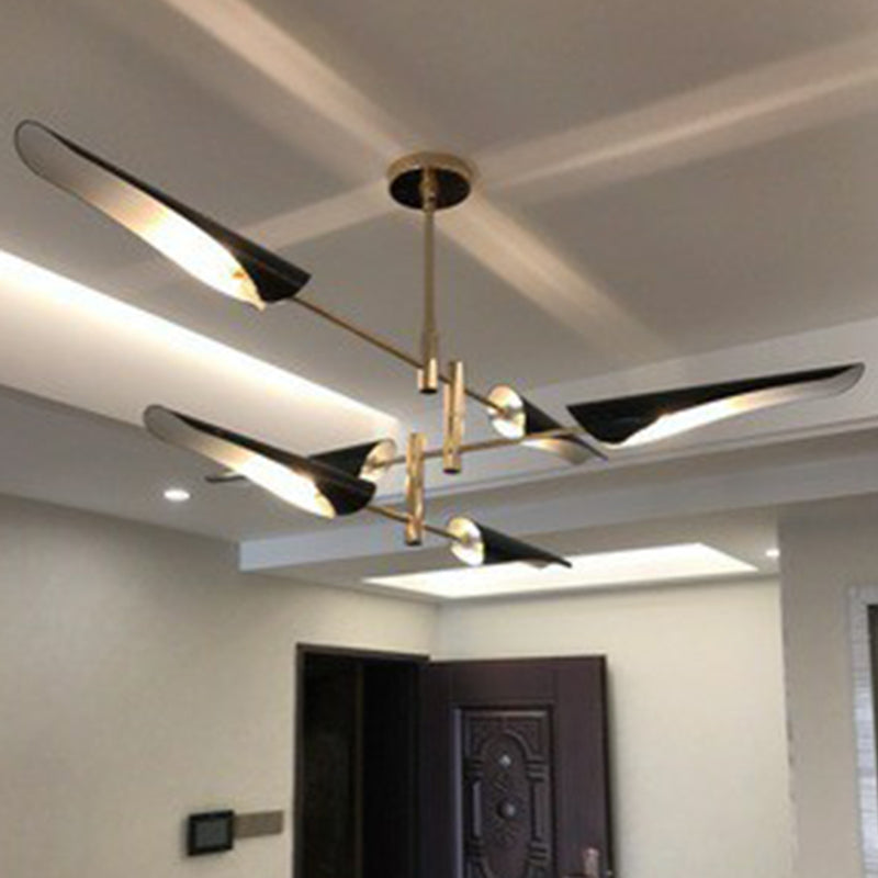 Niveles de metal araña ajustable posmodernismo colgante colgante de suspensión para sala de estar