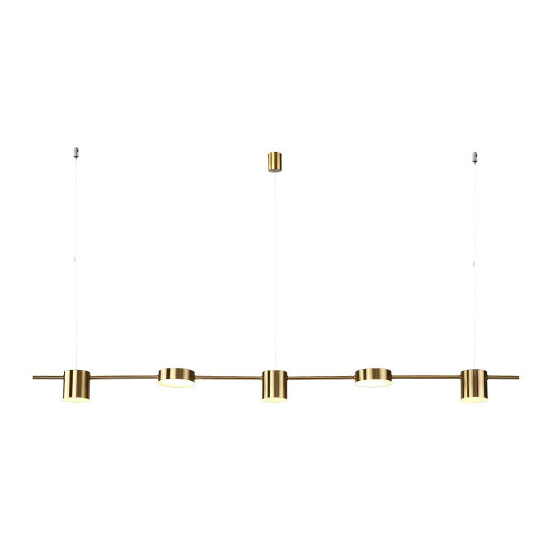 Straight Bar LED Hanging Ceiling Light Postmodern Metal Kitchen over Island Lighting