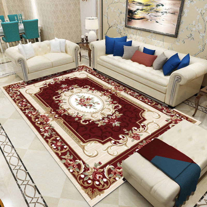 Alfombra de estampado floral Olden Multi color Polyster alfombra de interior de la alfombra del área de las mascotas para la sala de estar para sala de estar para sala de estar