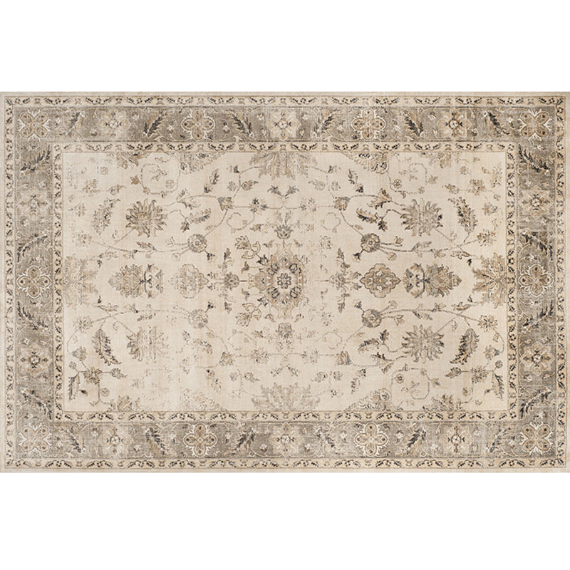 Synthétique géométrique multicolore synthétique Retro Area Tapis Anti-slip Backing Facile Care Intérieur pour salon
