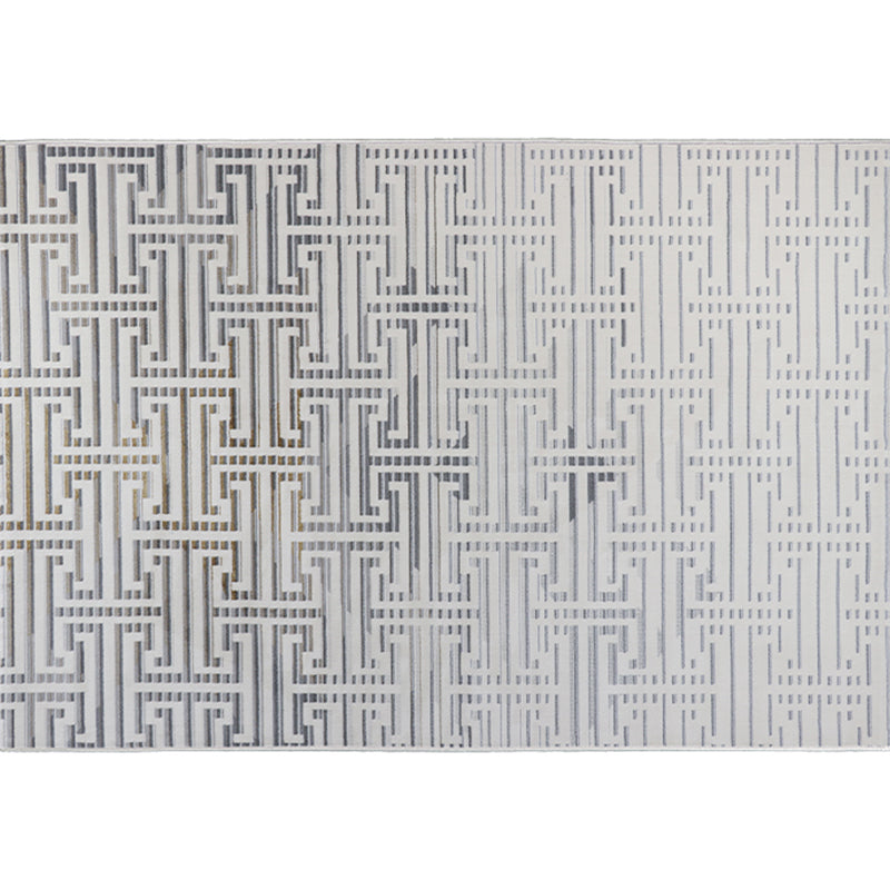 Formeller Deko-Teppich, bunt gestreift, bedruckter Innenteppich, Polyester, rutschfester, haustierfreundlicher Bereichsteppich