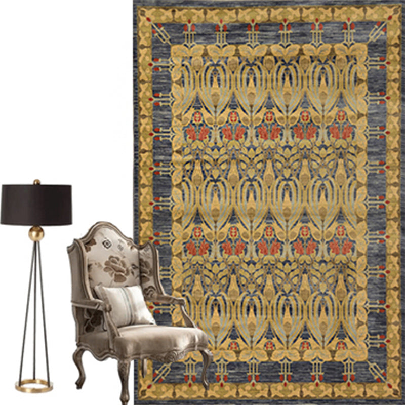Moroccan Parlor Rug Multi Colored Geometric Patterned Area Carpet Polypropylene Anti-Slip Easy Care Rug