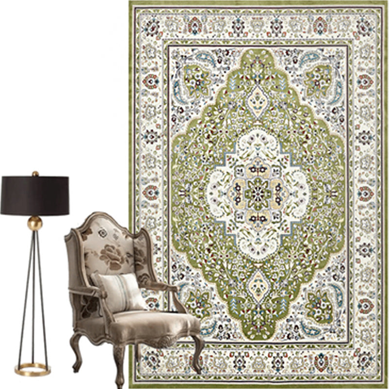 Moroccan Parlor Rug Multi Colored Geometric Patterned Area Carpet Polypropylene Anti-Slip Easy Care Rug