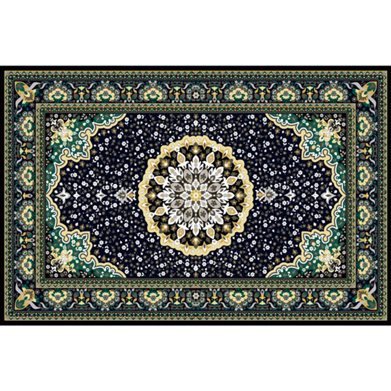 Multi-Color Geo Pattern Rug Polypropylene Moroccan Area Rug Easy Care Pet Friendly Indoor Rug for Bedroom