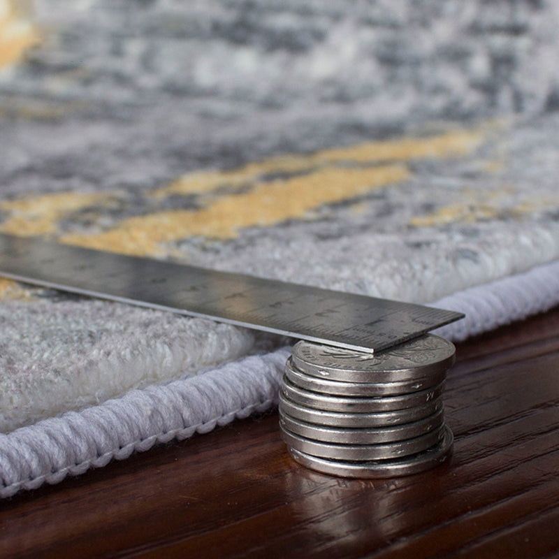 Simplicity Living Room Rug Multi Colored Geometric Print Carpet Polyster Non-Slip Machine Washable Indoor Rug