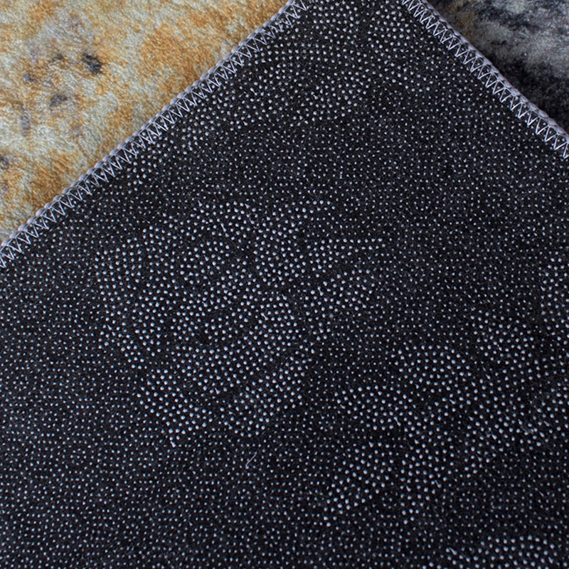 Simplicity Living Room Rug Multi Colored Geometric Print Carpet Polyster Non-Slip Machine Washable Indoor Rug