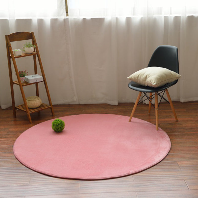 Modern Decoration Rug Multi Color Solid Color Area Carpet Polyster Non-Slip Pet Friendly Indoor Rug