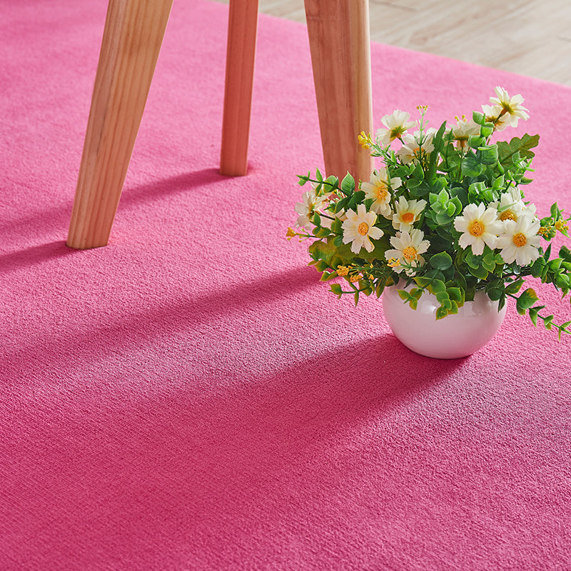 Multi Color Solid Color Rug Polypropylene Relaxing Indoor Rug Anti-Slip Backing Pet Friendly Area Carpet for Room