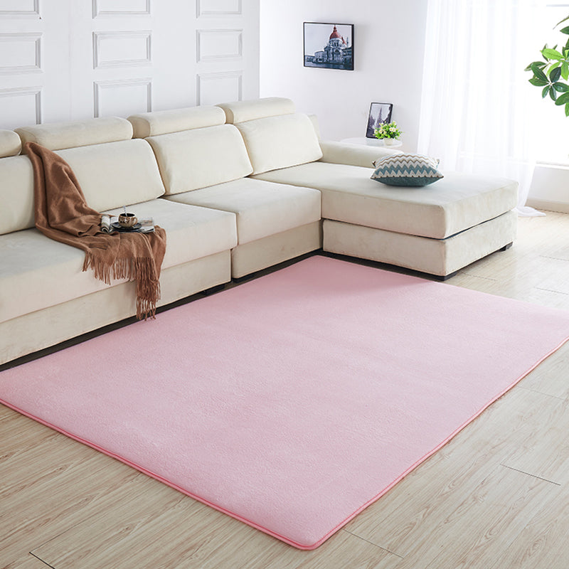 Multi Color Solid Color Rug Polypropylene Relaxing Indoor Rug Anti-Slip Backing Pet Friendly Area Carpet for Room